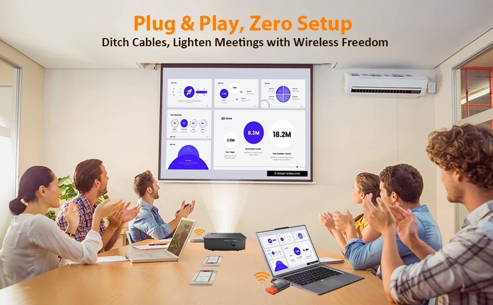 Wireless Transmitter & Receiver, 4K Decode Input 1080P@60Hz Output, Ultra-Low Latency  Plug & Play for Gaming, Home Theater Wireless Transmitter & Receiver, 4K Decode Input 1080P@60Hz Output, Ultra-Low Latency  Plug & Play for Gaming, Home Theater