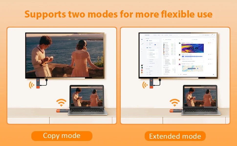 Wireless Transmitter & Receiver, 4K Decode Input 1080P@60Hz Output, Ultra-Low Latency  Plug & Play for Gaming, Home Theater Wireless Transmitter & Receiver, 4K Decode Input 1080P@60Hz Output, Ultra-Low Latency  Plug & Play for Gaming, Home Theater