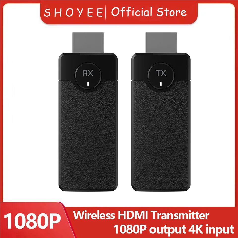1080P 50M Wireless Video Audio Transmitter Receiver Extender Display Adapter Dongle For TV Box Monitor Projector PC