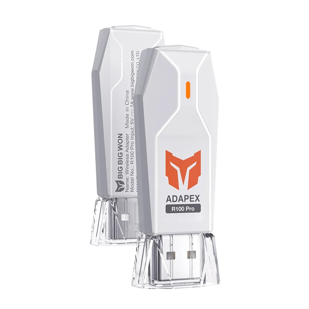 BIGBIG WON R100 USB Adapter Wireless Receiver Converter For Switch Pro/PS4/PS5/XBOX One S/X Gamepad Controller Bluetooth Dongle BIGBIG WON R100 USB Adapter Wireless Receiver Converter For Switch Pro/PS4/PS5/XBOX One S/X Gamepad Controller Bluetooth Dongle