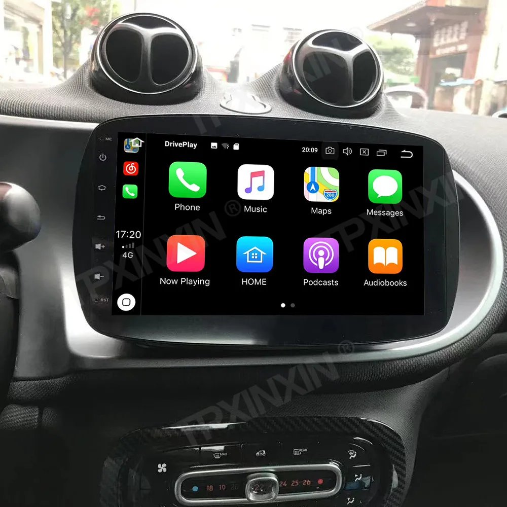 Car Radio Coche With Bluetooth Stereo Receiver Automotive Android For Mercedes-Benz Smart GPS Navigation Screen IPS Head Unit