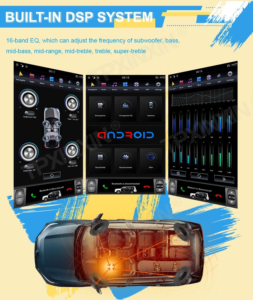 Car Radio Coche With Bluetooth Stereo Receiver Automotive Android For Mercedes-Benz Smart GPS Navigation Screen IPS Head Unit