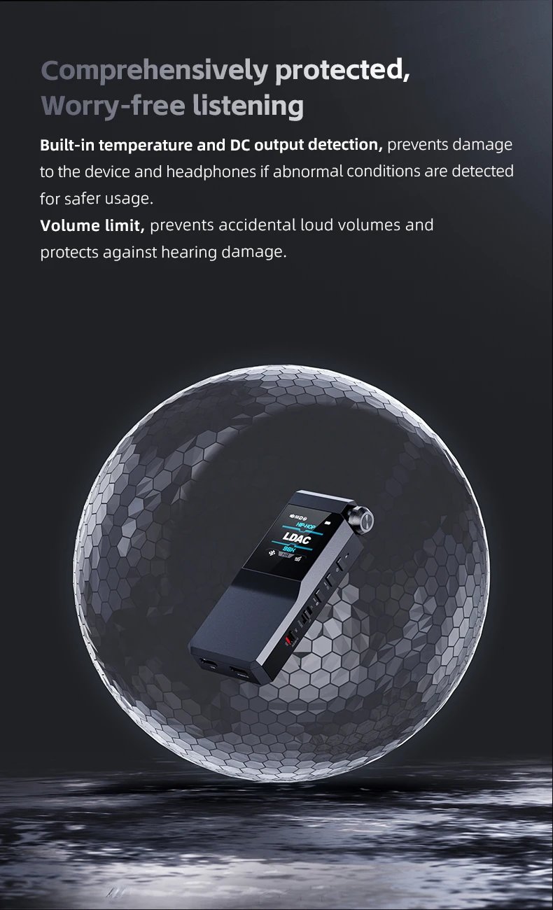 FiiO BTR17 Headphone Amp Bluetooth 5.4 Receiver with LDAC/aptX Lossless support,  Hi-Res Portable DAC 768K/32Bit DSD512