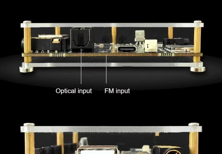 QCC5181+CS43198*2 Bluetooth 5.4 Receiver Decoding Optical, FM, USB Disk ,TF,usb Sound Card Input APTX-AD  LDAC