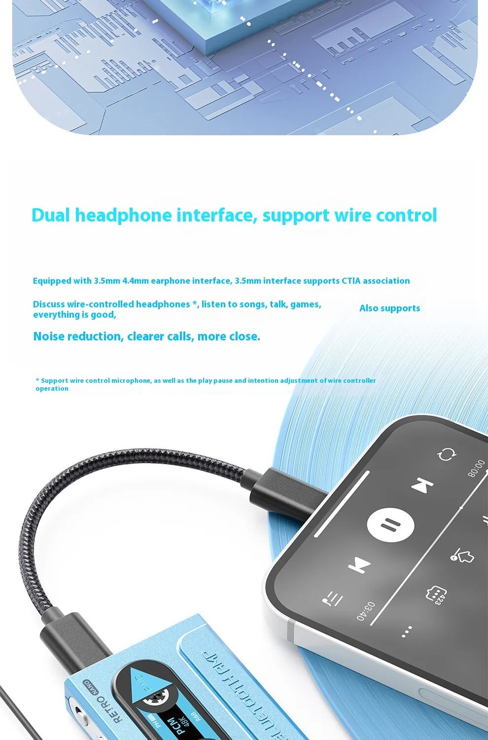 Fiio Snowsky Retro Nano Lossless Bluetooth Audio Receiver Headset Amplifier Adapter Portable HiFi Audio Receiving Decoder Custom Fiio Snowsky Retro Nano Lossless Bluetooth Audio Receiver Headset Amplifier Adapter Portable HiFi Audio Receiving Decoder Custom