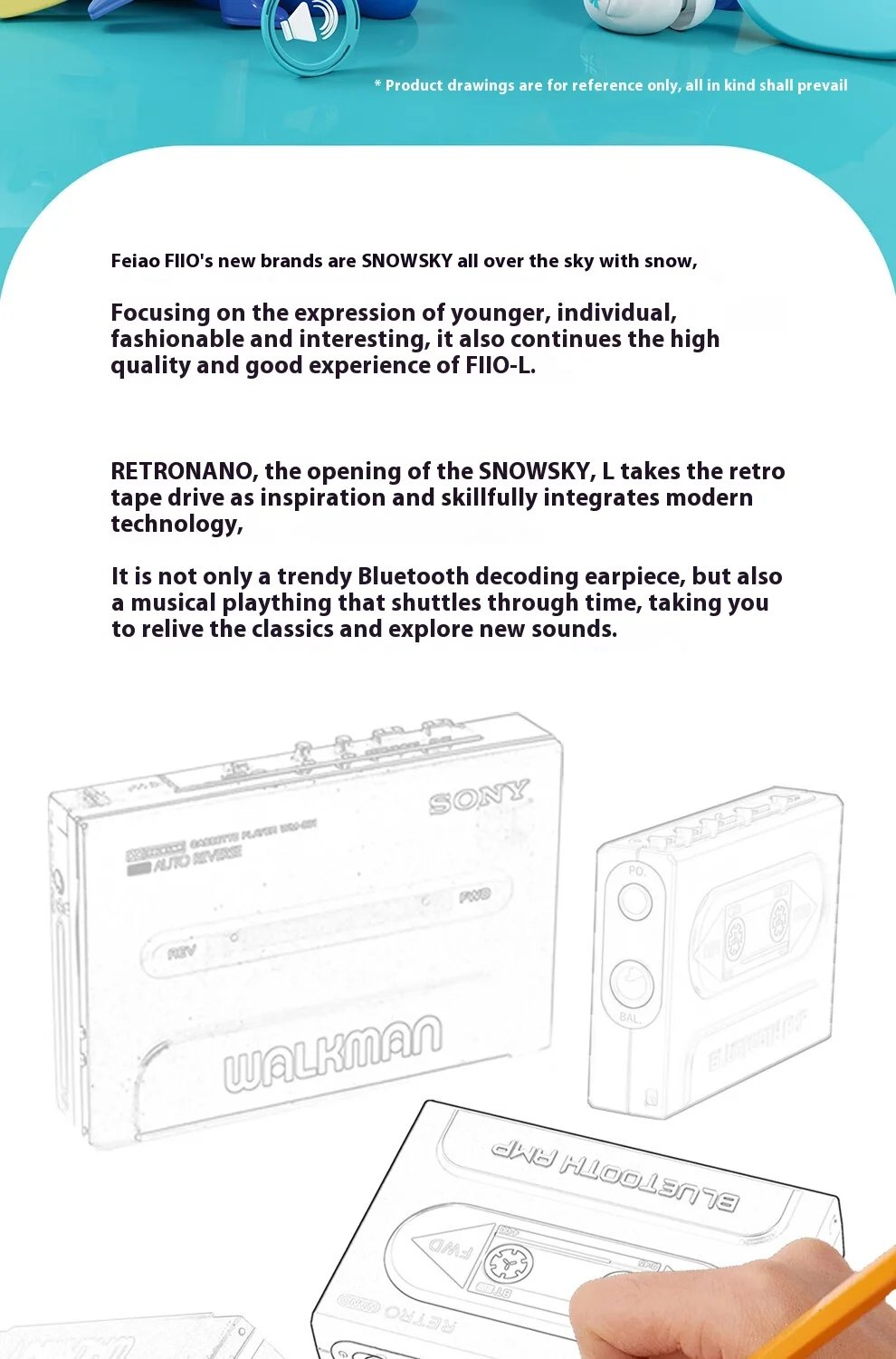 Fiio Snowsky Retro Nano Lossless Bluetooth Audio Receiver Headset Amplifier Adapter Portable HiFi Audio Receiving Decoder Custom Fiio Snowsky Retro Nano Lossless Bluetooth Audio Receiver Headset Amplifier Adapter Portable HiFi Audio Receiving Decoder Custom