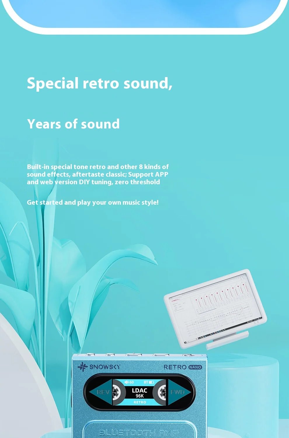 Fiio Snowsky Retro Nano Lossless Bluetooth Audio Receiver Headset Amplifier Adapter Portable HiFi Audio Receiving Decoder Custom Fiio Snowsky Retro Nano Lossless Bluetooth Audio Receiver Headset Amplifier Adapter Portable HiFi Audio Receiving Decoder Custom