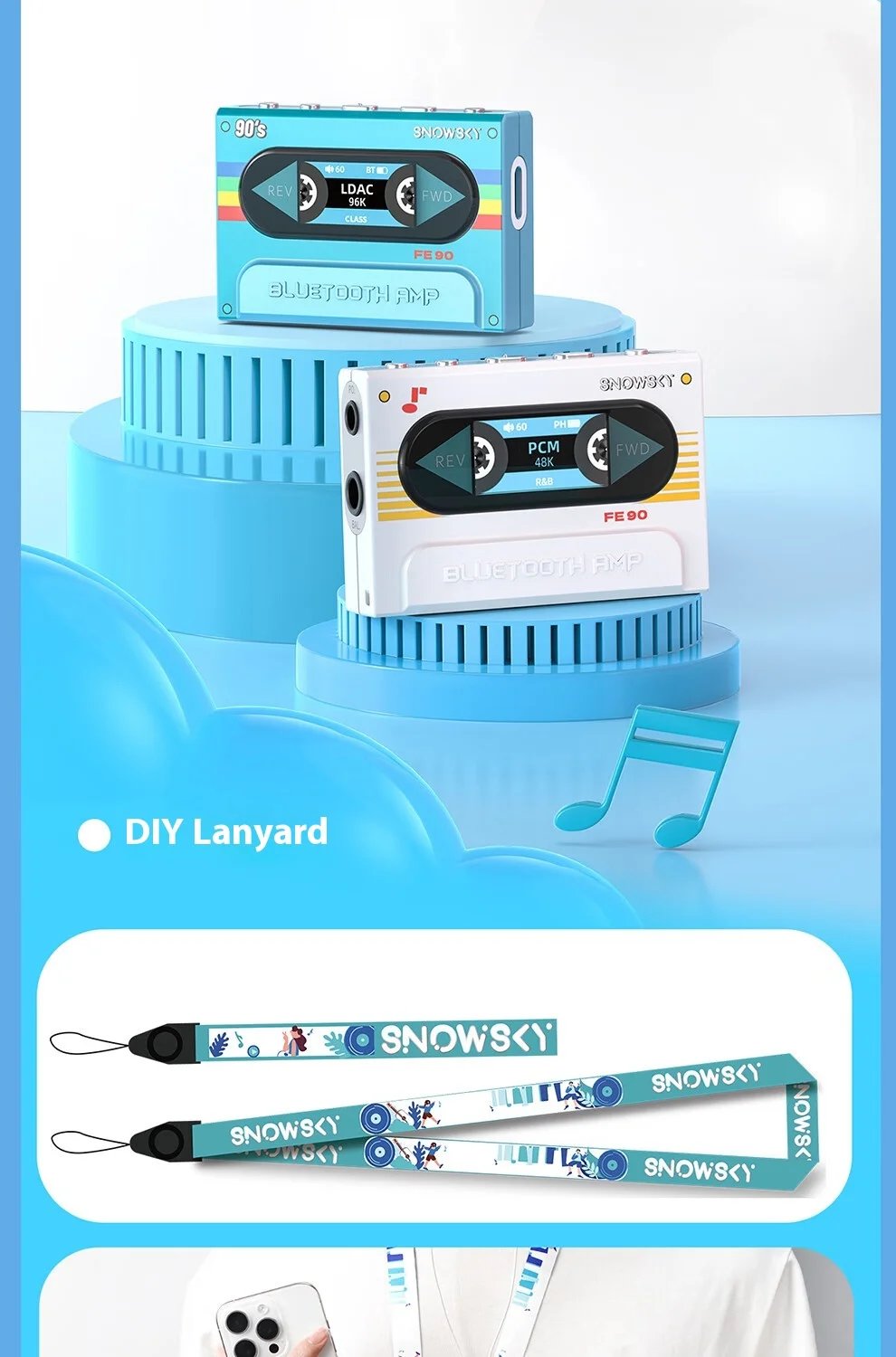 Fiio Snowsky Retro Nano Lossless Bluetooth Audio Receiver Headset Amplifier Adapter Portable HiFi Audio Receiving Decoder Custom Fiio Snowsky Retro Nano Lossless Bluetooth Audio Receiver Headset Amplifier Adapter Portable HiFi Audio Receiving Decoder Custom