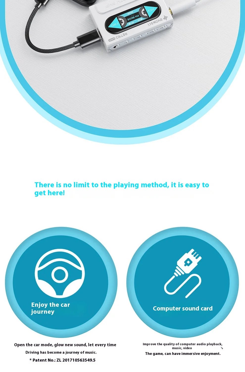 Fiio Snowsky Retro Nano Lossless Bluetooth Audio Receiver Headset Amplifier Adapter Portable HiFi Audio Receiving Decoder Custom Fiio Snowsky Retro Nano Lossless Bluetooth Audio Receiver Headset Amplifier Adapter Portable HiFi Audio Receiving Decoder Custom