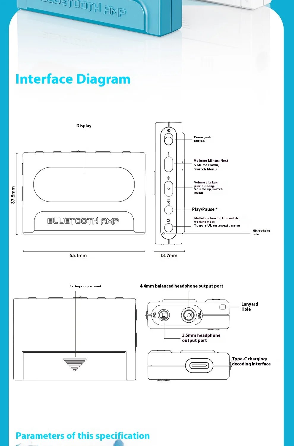 Fiio Snowsky Retro Nano Lossless Bluetooth Audio Receiver Headset Amplifier Adapter Portable HiFi Audio Receiving Decoder Custom Fiio Snowsky Retro Nano Lossless Bluetooth Audio Receiver Headset Amplifier Adapter Portable HiFi Audio Receiving Decoder Custom