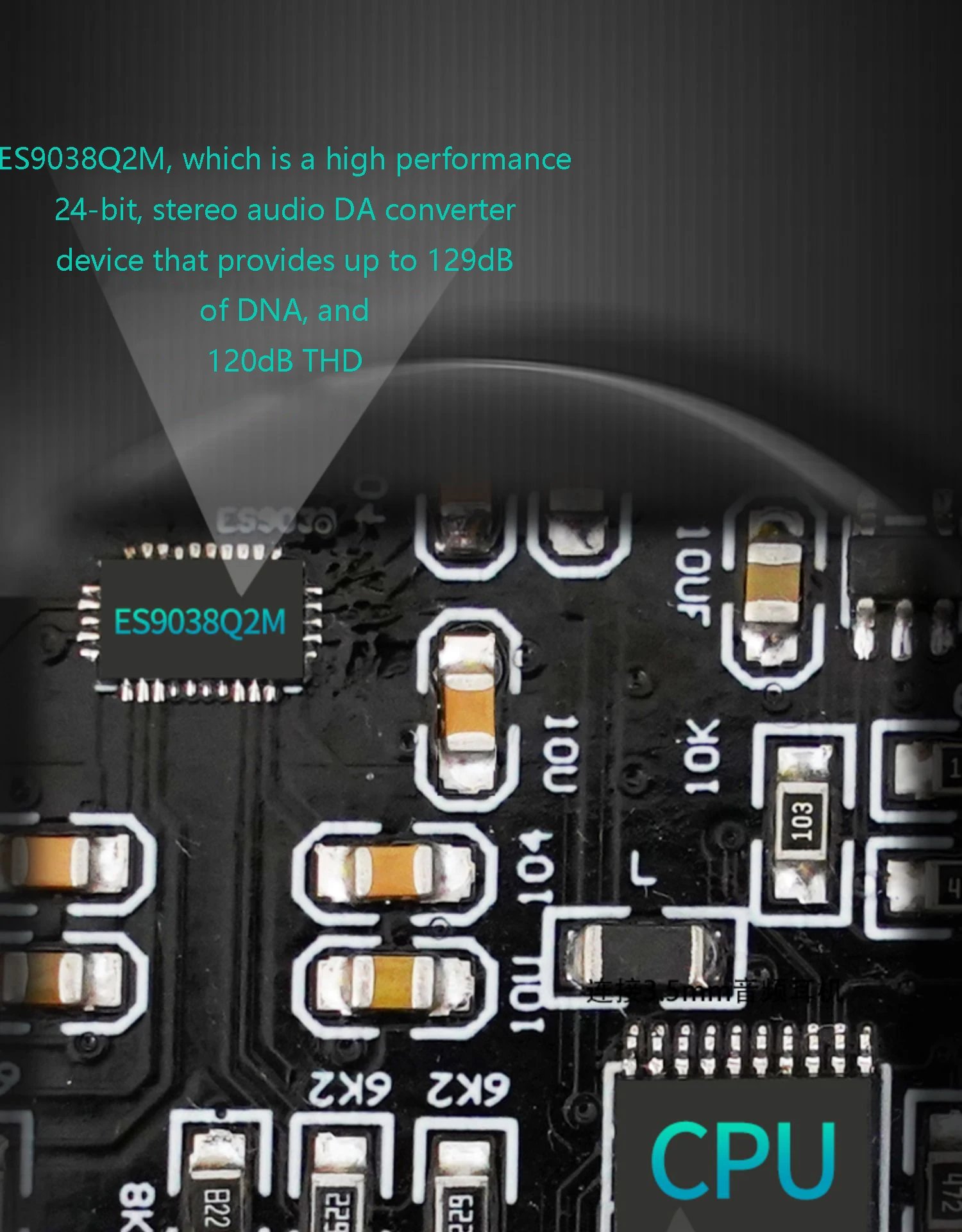 Lossless Bluetooth Audio Decoder QCC3084 Bluetooth 5.4 ES9038Q2M DAC HIFI Decoder Support APTX-HD HD Format Bluetooth Receiver