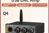 Douk Audio Q4 Mini Bluetooth Receiver USB Gaming DAC Digital to Analog USB/COAX/OPT to RCA  Audio Conerter Headphone Amp