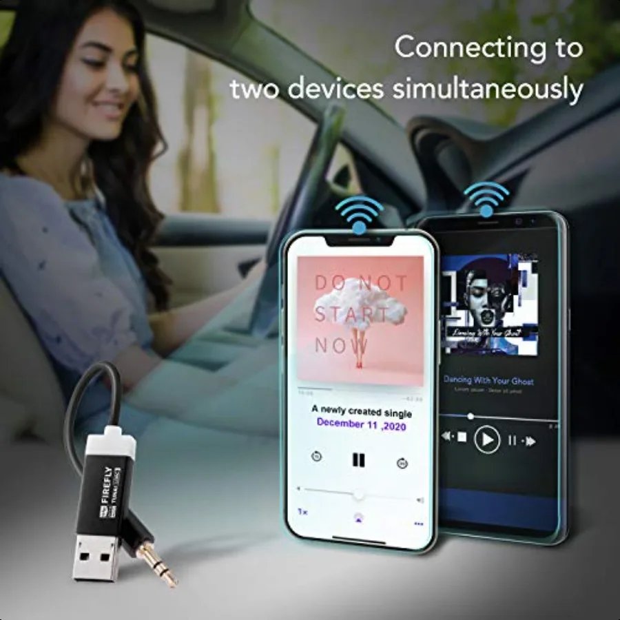 Firefly LDAC Bluetooth Receiver: High Resolution Wirel o Bluetooth 5.0 Adapter with ophile USB DAC 3.5mm AUX for Car Home Stere Firefly LDAC Bluetooth Receiver: High Resolution Wirel o Bluetooth 5.0 Adapter with ophile USB DAC 3.5mm AUX for Car Home Stere