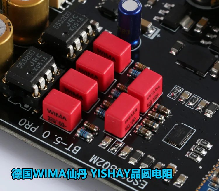 5125 Bluetooth 5.1 Wireless Receiver ES9038 Decoding Board Lossless LDAC Ear Amplifier Upgrade CSR8675