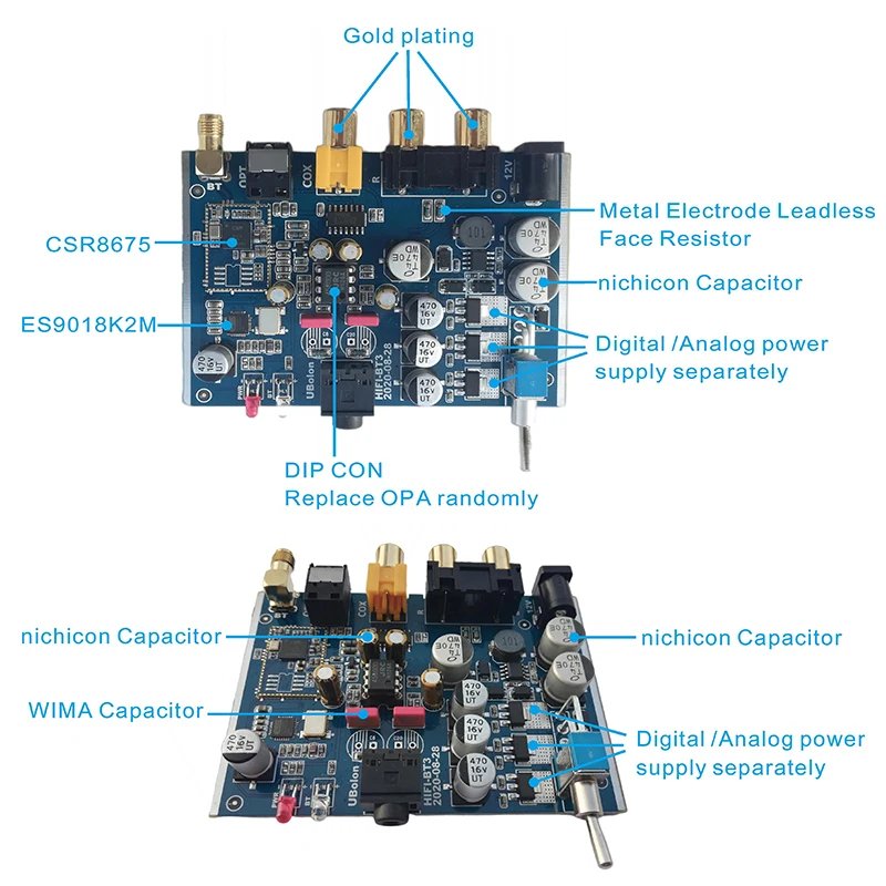 HiFi Lossless Bluetooth Audio Reciever Converter Adapter 5.0 LDAC Aptx HD CSR8675 ES9018K2M Decoding Coaxial Optical RCA 3.5mm HiFi Lossless Bluetooth Audio Reciever Converter Adapter 5.0 LDAC Aptx HD CSR8675 ES9018K2M Decoding Coaxial Optical RCA 3.5mm