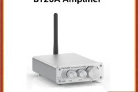 Fosi Audio BT10A Bluetooth 5.0 Stereo Amplifier Receiver Class D Mini HiFi Integrated Amp for Home Speakers 50W*2  Treble & Bass