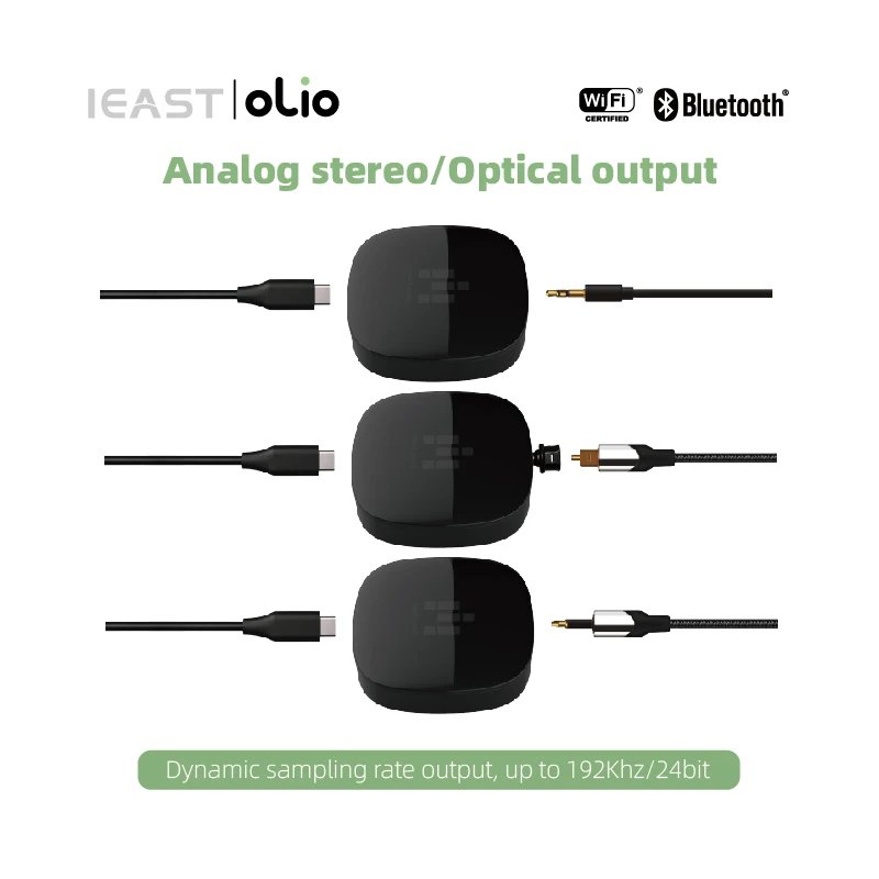 IEAST Olio WiFi 2.4G/5G& Bluetooth Receiver 5.0 Wireless Auido Multiroom Airplay 2 Music Streamer Within Tidal Connect - Image 3