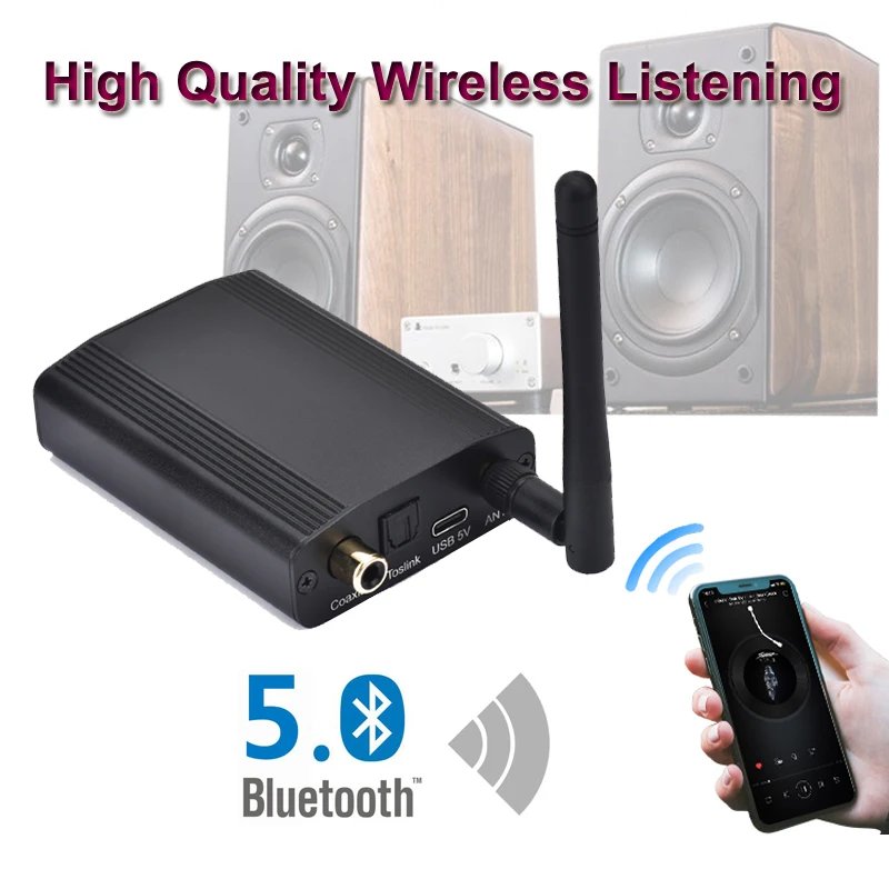 CSR8675 Bluetooth 5.0 24Bit/96K Aptx Aptx-HD LDAC Receiver Digital Audio Hifi Coaxial Optical SPDIF Wireless Adapter - Image 2