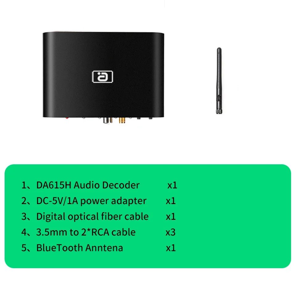 AYINO 5.1/2.0CH Wireless Bluetooth Reciever DAC Audio Decoder Adapter Optical Coaxial U play ARC DTS AC3 HDMI Converter AYINO 5.1/2.0CH Wireless Bluetooth Reciever DAC Audio Decoder Adapter Optical Coaxial U play ARC DTS AC3 HDMI Converter