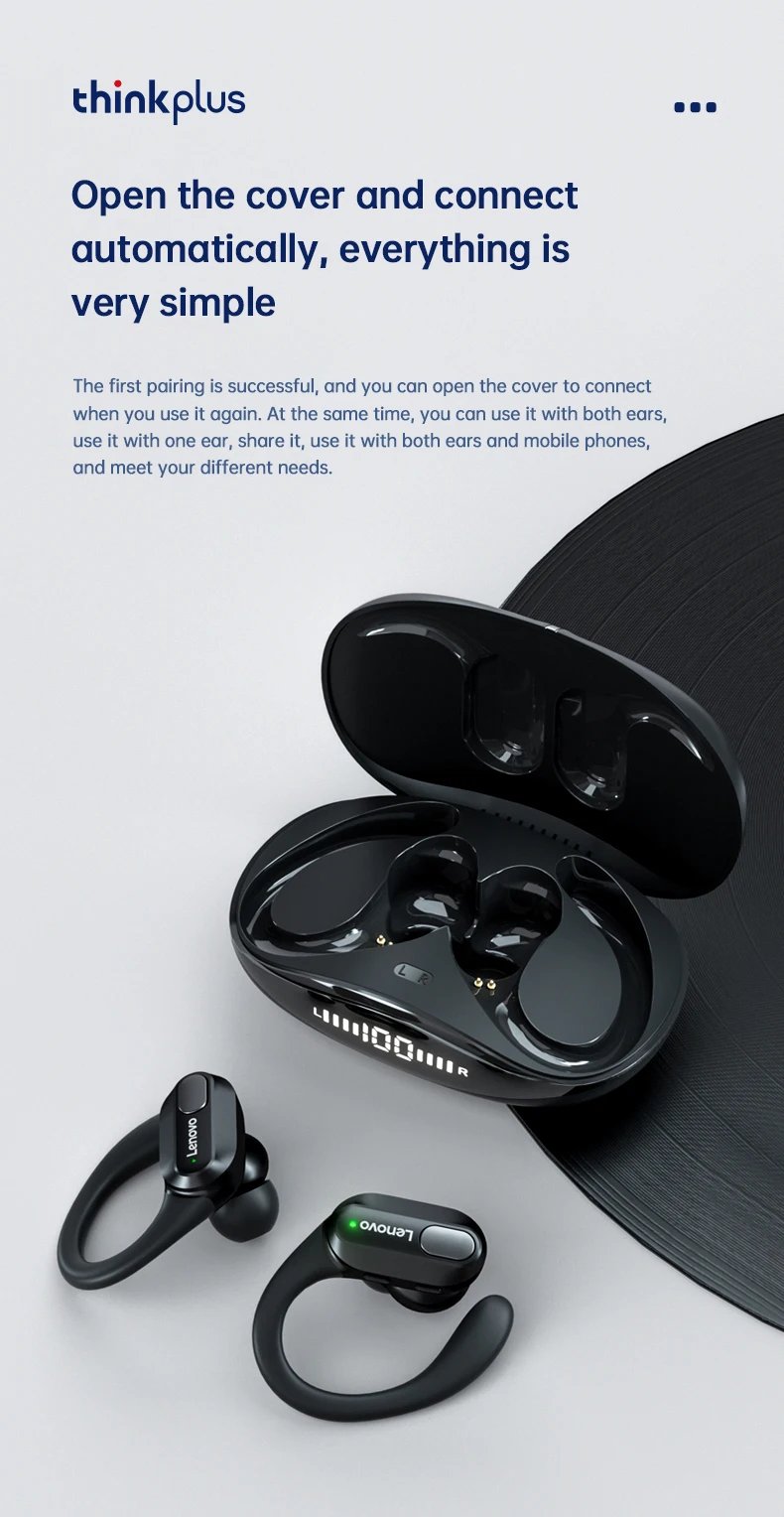 Original Lenovo XT80 Sports Wireless Earphones with Mics, LED Power Display,Hifi Stereo Sound Bluetooth 5.3 TWS HeadphHeadphones Original Lenovo XT80 Sports Wireless Earphones with Mics, LED Power Display,Hifi Stereo Sound Bluetooth 5.3 TWS HeadphHeadphones