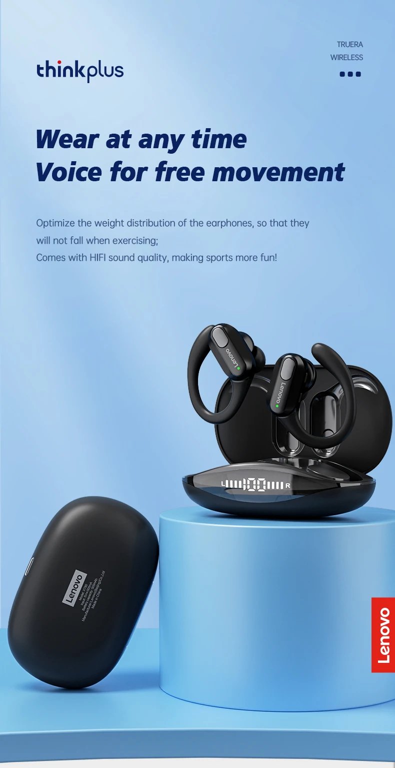 Original Lenovo XT80 Sports Wireless Earphones with Mics, LED Power Display,Hifi Stereo Sound Bluetooth 5.3 TWS HeadphHeadphones Original Lenovo XT80 Sports Wireless Earphones with Mics, LED Power Display,Hifi Stereo Sound Bluetooth 5.3 TWS HeadphHeadphones