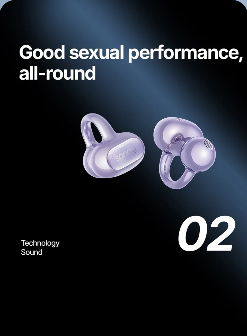 Sanag S8S AI Open Ear Clip on Headphones HiFi Lossless Sound Quality AI Translation Wireless Bluetooth Earphones Panoramic Sound