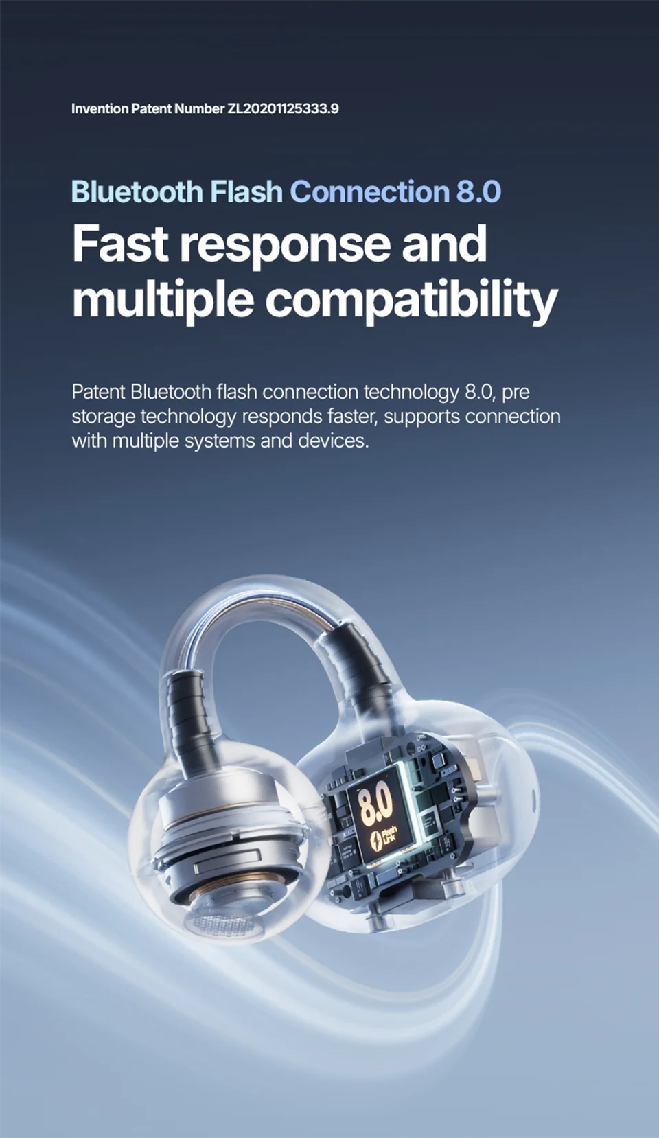 Sanag S8S AI Open Ear Clip on Headphones HiFi Lossless Sound Quality AI Translation Wireless Bluetooth Earphones Panoramic Sound