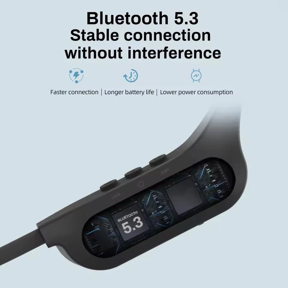 Xiaomi Bone Conduction Earphones Bluetooth 5.4 Wireless Headphones Sports Headset with HD Clear Mic for Workout Running Driving