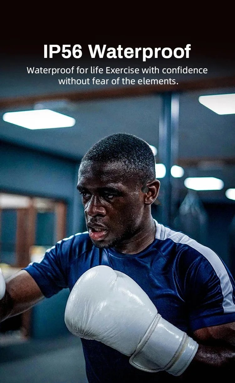 Xiaomi Bone Conduction Earphones Bluetooth 5.4 Wireless Headphones Sports Headset with HD Clear Mic for Workout Running Driving