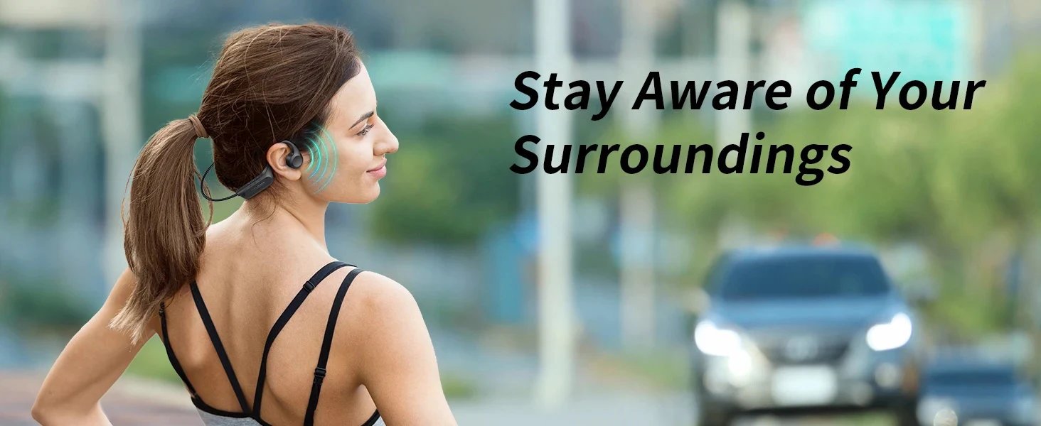 Xiaomi Bone Conduction Earphones Bluetooth 5.4 Wireless Headphones Sports Headset with HD Clear Mic for Workout Running Driving