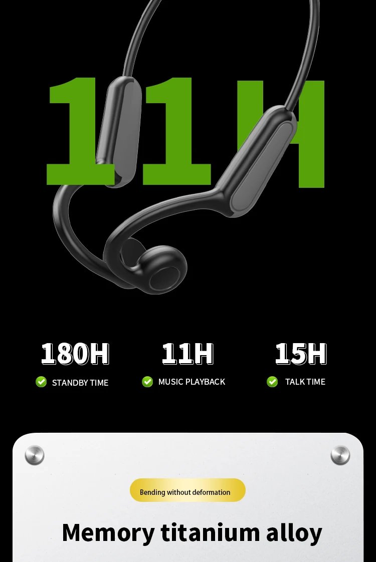 Xiaomi Mijia Real Bone Conduction Sport Headphone Wireless Earphone Bluetooth-Compatible Headset Hands-free with Mic for Running Xiaomi Mijia Real Bone Conduction Sport Headphone Wireless Earphone Bluetooth-Compatible Headset Hands-free with Mic for Running