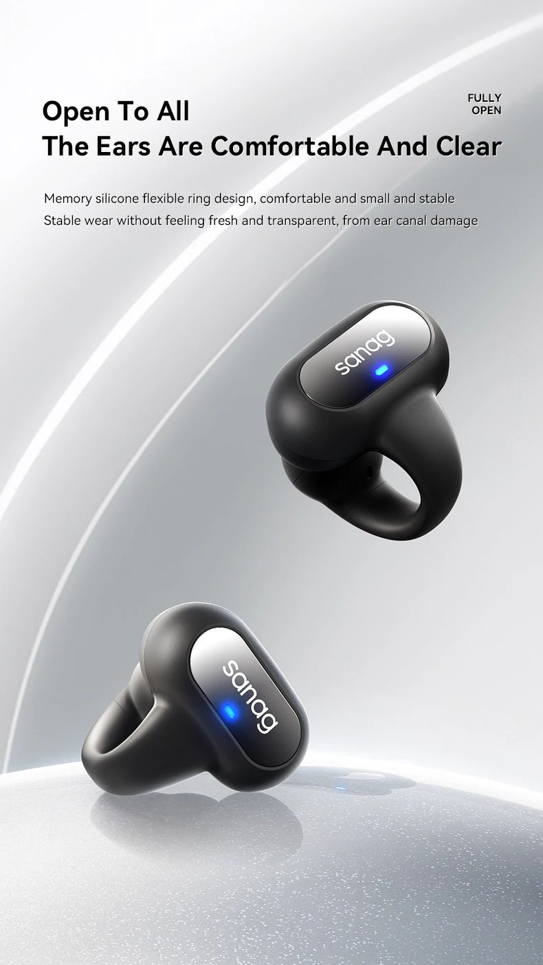 Sanag Z51S Air Conduction Headphones Bluetooth Sports TWS Wireless Earphones 360°ACS Sound Flash-sale Chioce Headset