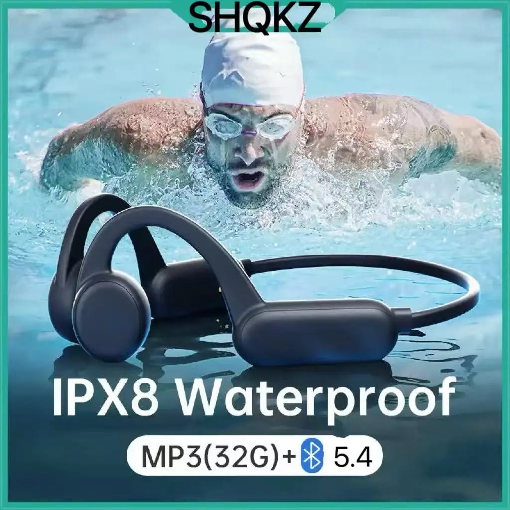 Wireless Earphone for shokz open Sports Bone Conduction Bluetooth IPX8 Waterproof Headphones With 32G RAM Mp3 Music Microphone