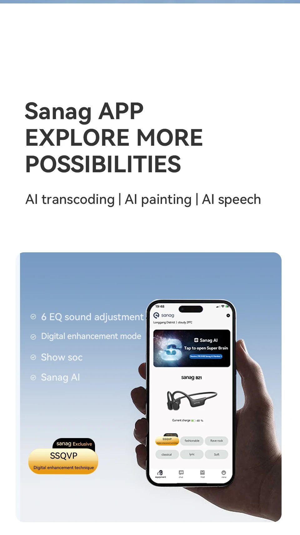 Sanag B21S True Bone Conduction Audífonos Bluetooth Earphone Flash-sale HiFi Sound Headphones Choice Earbuds Wireless Headset Sanag B21S True Bone Conduction Audífonos Bluetooth Earphone Flash-sale HiFi Sound Headphones Choice Earbuds Wireless Headset