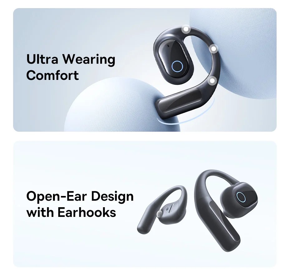 Baseus Eli 10i Fit Open-Ear Earphones Ear Hooks Wireless Bluetooth 5.4 Headphones IP54 Waterproof Air conduction Sports Earbuds Baseus Eli 10i Fit Open-Ear Earphones Ear Hooks Wireless Bluetooth 5.4 Headphones IP54 Waterproof Air conduction Sports Earbuds
