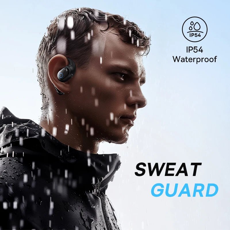 Baseus Eli 10i Fit Open-Ear Earphones Ear Hooks Wireless Bluetooth 5.4 Headphones IP54 Waterproof Air conduction Sports Earbuds - Image 6