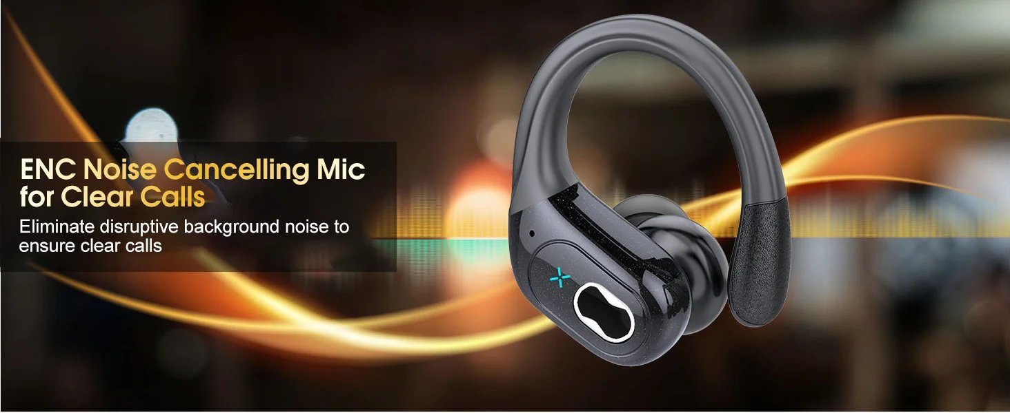 Wireless Earbuds 75hrs Bluetooth 5.3 Headphones Sport 2024 Bluetooth Earphone with Noise Cancelling Mic IPX7 Waterproof Earphone