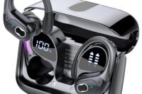 Wireless Earbuds Bluetooth 5.4, 75H Playtime Hi-Fi Stereo Deep Bass, ENC Mic IPX7 Waterproof Earhooks Sport Earphones.