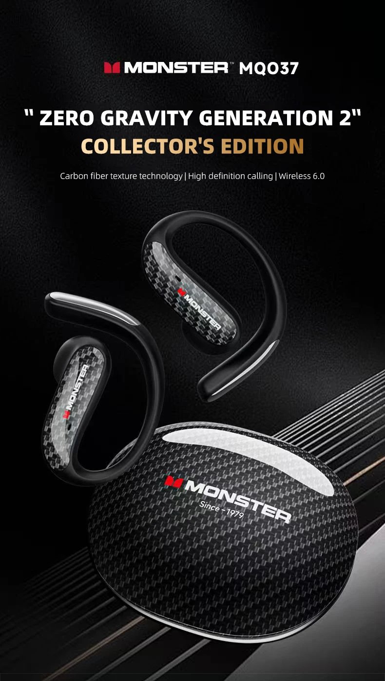 Monster MQO37 Gaming Earphones TWS Bluetooth 6.0 Noise Reduction Sport Headphone HiFi Stereo Music HD Call Headphones for Xiaomi Monster MQO37 Gaming Earphones TWS Bluetooth 6.0 Noise Reduction Sport Headphone HiFi Stereo Music HD Call Headphones for Xiaomi