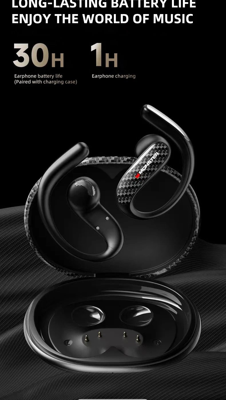 Monster MQO37 Gaming Earphones TWS Bluetooth 6.0 Noise Reduction Sport Headphone HiFi Stereo Music HD Call Headphones for Xiaomi Monster MQO37 Gaming Earphones TWS Bluetooth 6.0 Noise Reduction Sport Headphone HiFi Stereo Music HD Call Headphones for Xiaomi