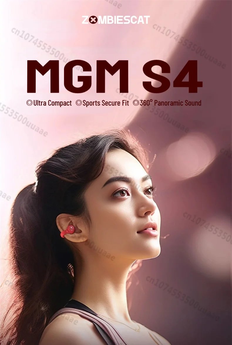 Zombiescat S4 Ear Clip Bluetooth Headphones Transparent Clip On Ear OWS Earphones True Wireless Earbuds for for Sports/Daily Use Zombiescat S4 Ear Clip Bluetooth Headphones Transparent Clip On Ear OWS Earphones True Wireless Earbuds for for Sports/Daily Use