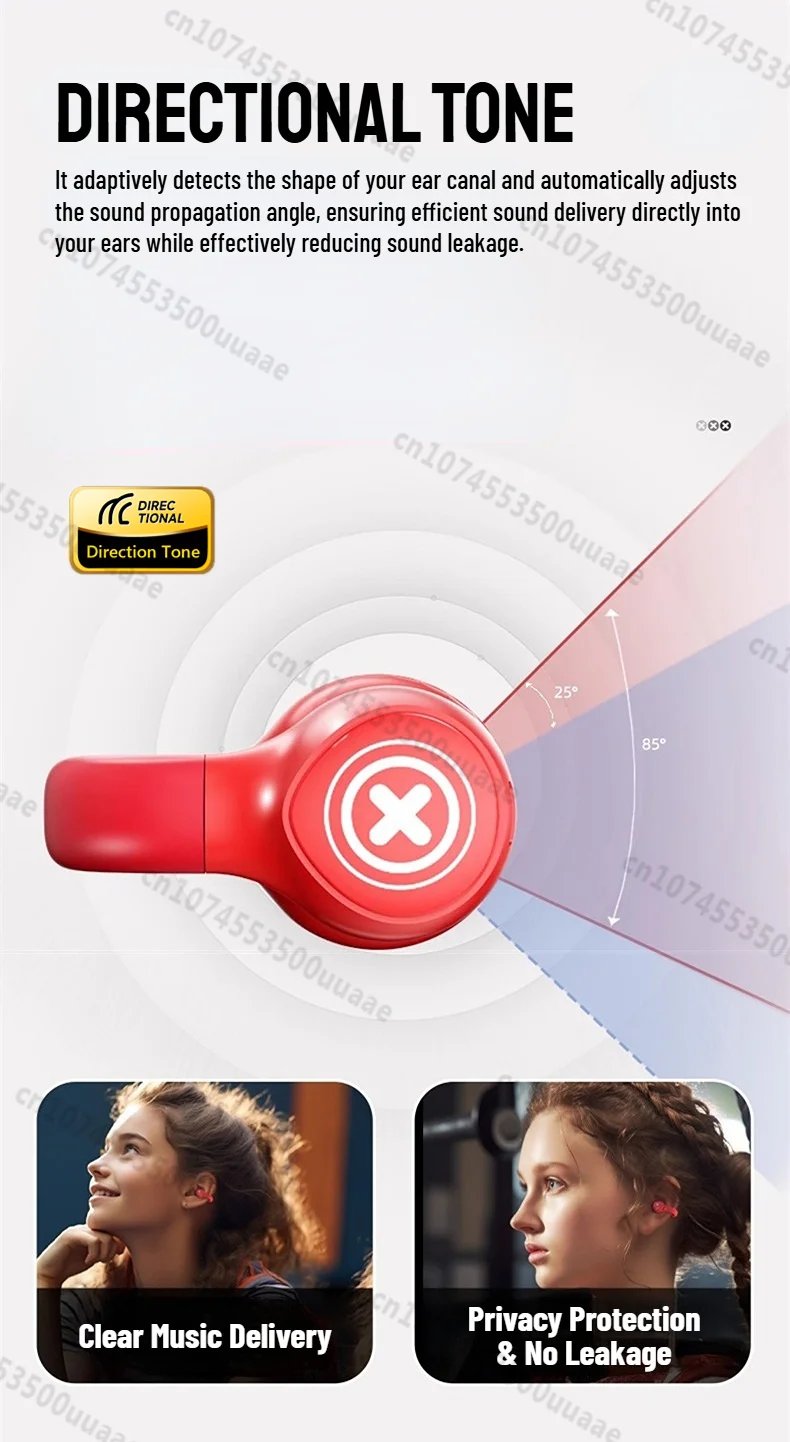 Zombiescat S4 Ear Clip Bluetooth Headphones Transparent Clip On Ear OWS Earphones True Wireless Earbuds for for Sports/Daily Use Zombiescat S4 Ear Clip Bluetooth Headphones Transparent Clip On Ear OWS Earphones True Wireless Earbuds for for Sports/Daily Use