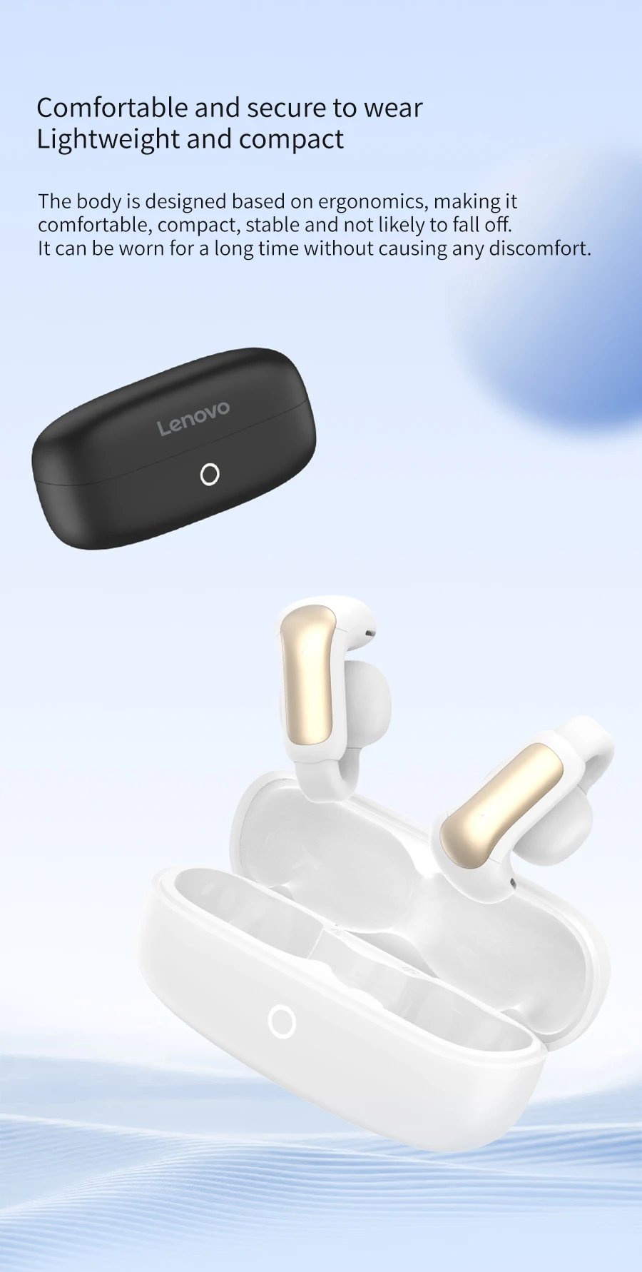 Lenovo 2025 New Ear Clip-On Headphones, Open-Back Headphones, Wireless Bt5.4 Connection, Low Latency, High Sound Quality, Long Battery Life, a Good Choice for Outdoor Sports, Innovative Ergonomic Design, Suitable for Long-Term Wear Lenovo 2025 New Ear Clip-On Headphones, Open-Back Headphones, Wireless Bt5.4 Connection, Low Latency, High Sound Quality, Long Battery Life, a Good Choice for Outdoor Sports, Innovative Ergonomic Design, Suitable for Long-Term Wear