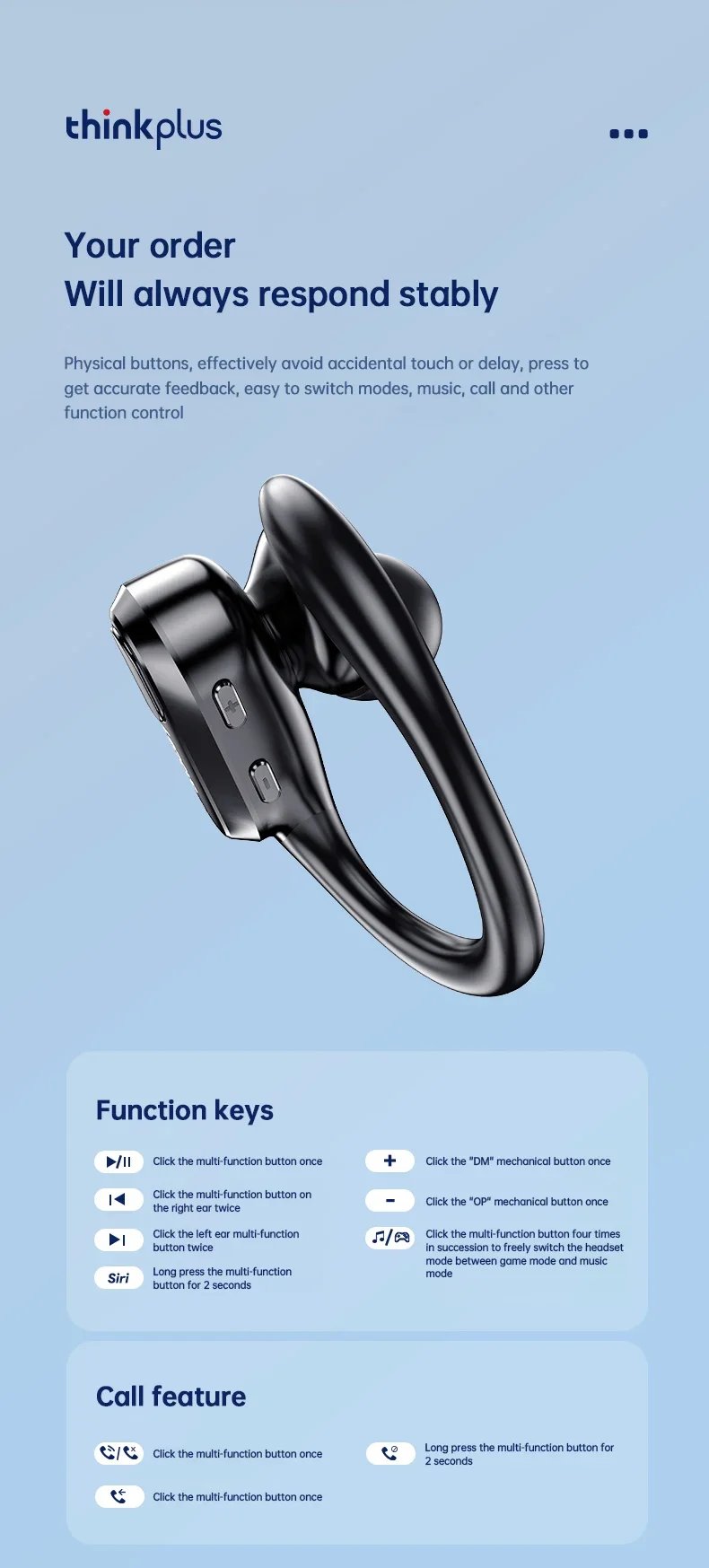 Lenovo XT80 Sports Wireless Headphones with Mics, Button Control, LED Power Display,Hifi Stereo Sound Lenovo XT80 Sports Wireless Headphones with Mics, Button Control, LED Power Display,Hifi Stereo Sound