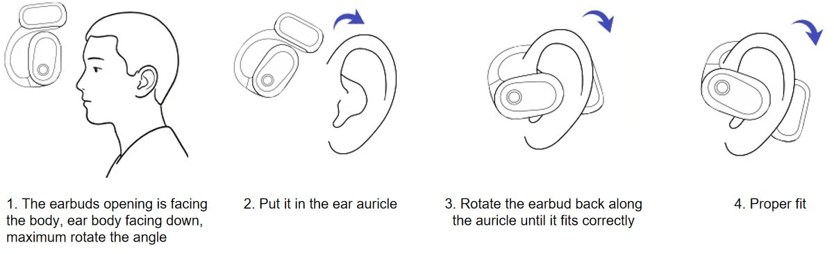 Baseus Eli 2i Fit Open-Ear Earphones True Wireless Bluetooth 6.0 Ear Hooks Headphones IPX5 Waterproof Sports Earbuds Bass Boost Baseus Eli 2i Fit Open-Ear Earphones True Wireless Bluetooth 6.0 Ear Hooks Headphones IPX5 Waterproof Sports Earbuds Bass Boost