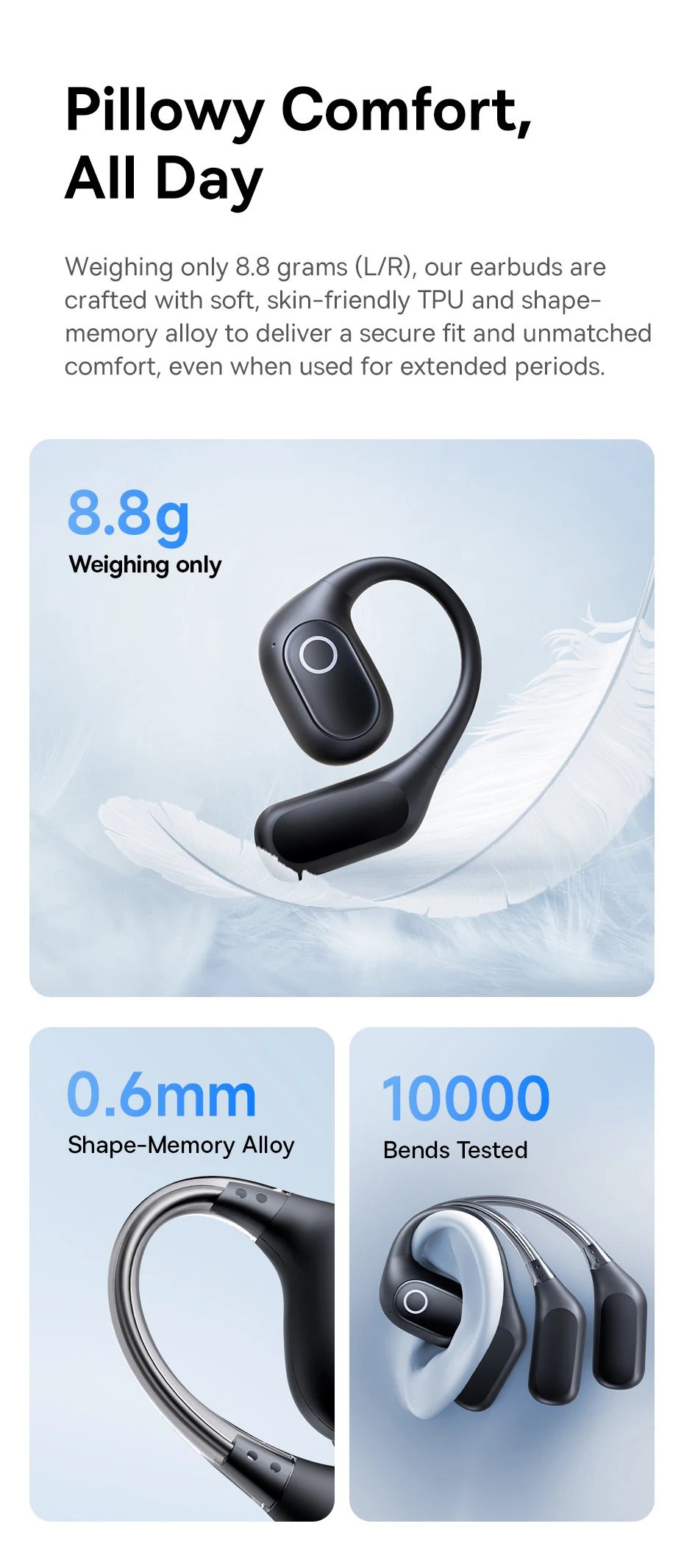 Baseus Eli 2i Fit Open-Ear Earphones True Wireless Bluetooth 6.0 Ear Hooks Headphones IPX5 Waterproof Sports Earbuds Bass Boost Baseus Eli 2i Fit Open-Ear Earphones True Wireless Bluetooth 6.0 Ear Hooks Headphones IPX5 Waterproof Sports Earbuds Bass Boost
