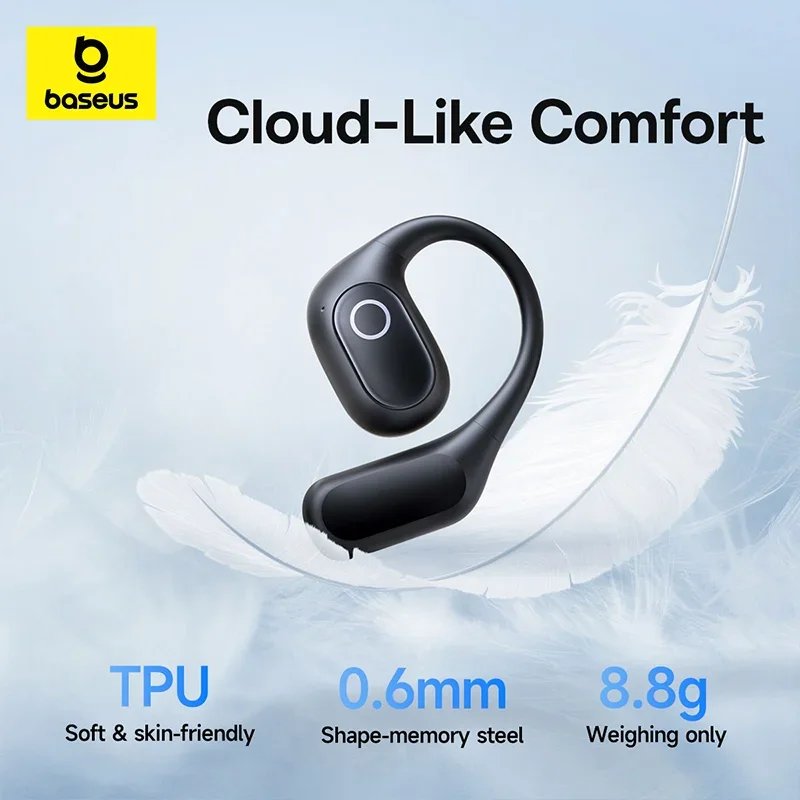 Baseus Eli 2i Fit Open-Ear Earphones True Wireless Bluetooth 6.0 Ear Hooks Headphones IPX5 Waterproof Sports Earbuds Bass Boost - Image 2