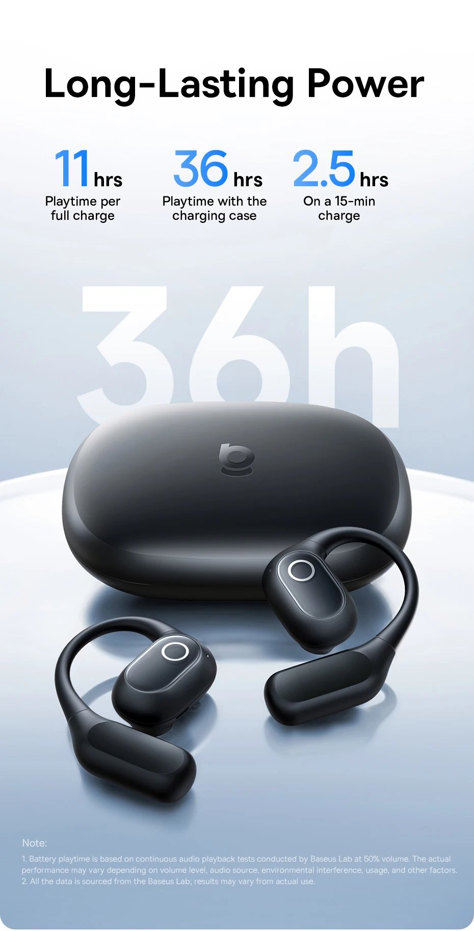 Baseus Eli 2i Fit Open-Ear Earphones True Wireless Bluetooth 6.0 Ear Hooks Headphones IPX5 Waterproof Sports Earbuds Bass Boost Baseus Eli 2i Fit Open-Ear Earphones True Wireless Bluetooth 6.0 Ear Hooks Headphones IPX5 Waterproof Sports Earbuds Bass Boost