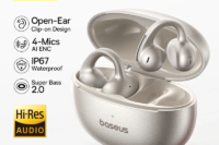 Baseus MC1 Pro Ear Clip Wireless Earphones Bluetooth 6.0 Hi-Res Ultra Open Earbuds earrings 4-Mic ENC Clip on ear buds Headphone