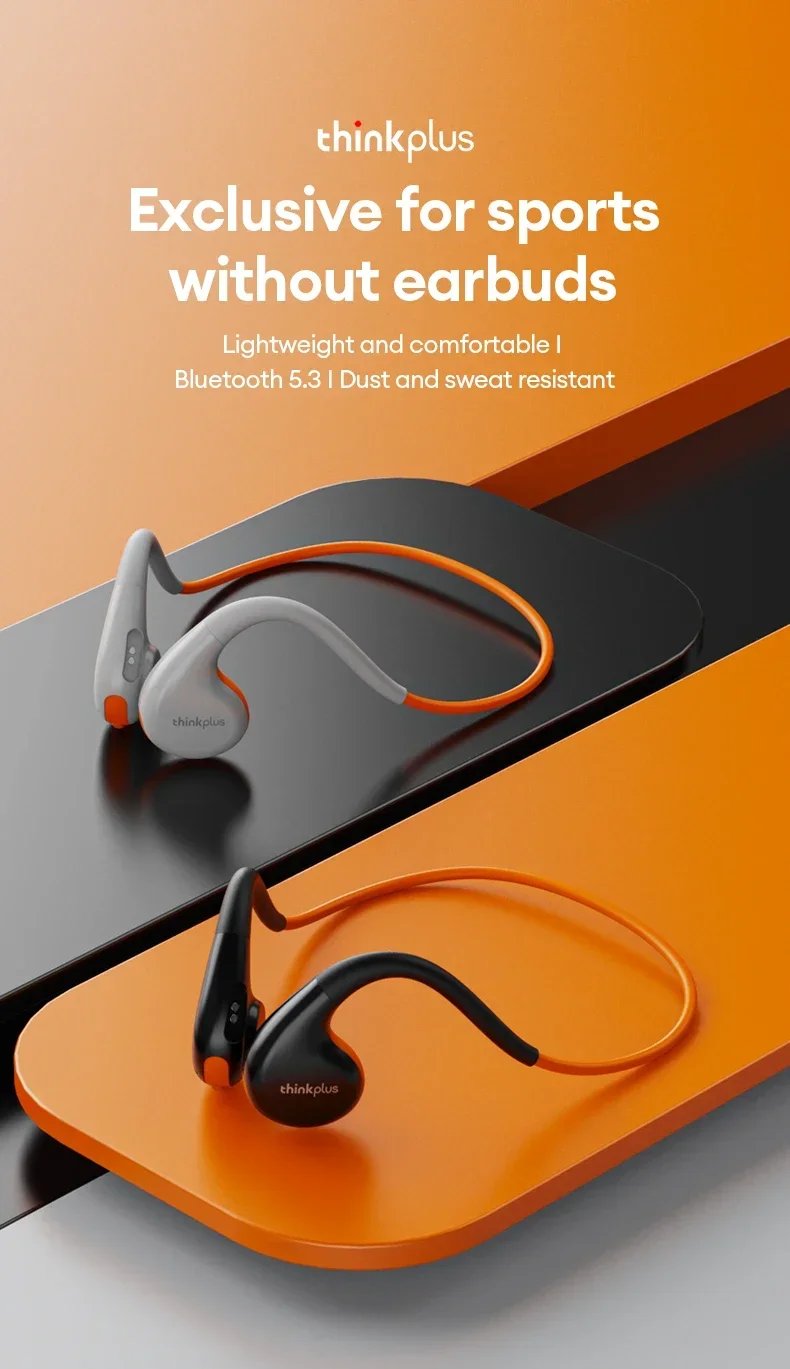 Original Lenovo X7 Air Conduction Headphone Wireless Bluetooth 5.3 Earphones Bone Conduction Sports Headset Outdoor EarHook Mic Original Lenovo X7 Air Conduction Headphone Wireless Bluetooth 5.3 Earphones Bone Conduction Sports Headset Outdoor EarHook Mic